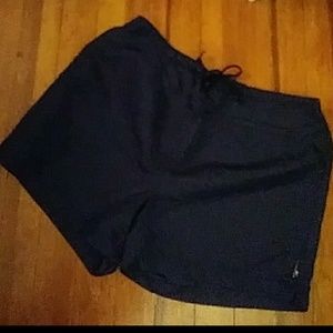 Nike vintage nylon navy blue shorts